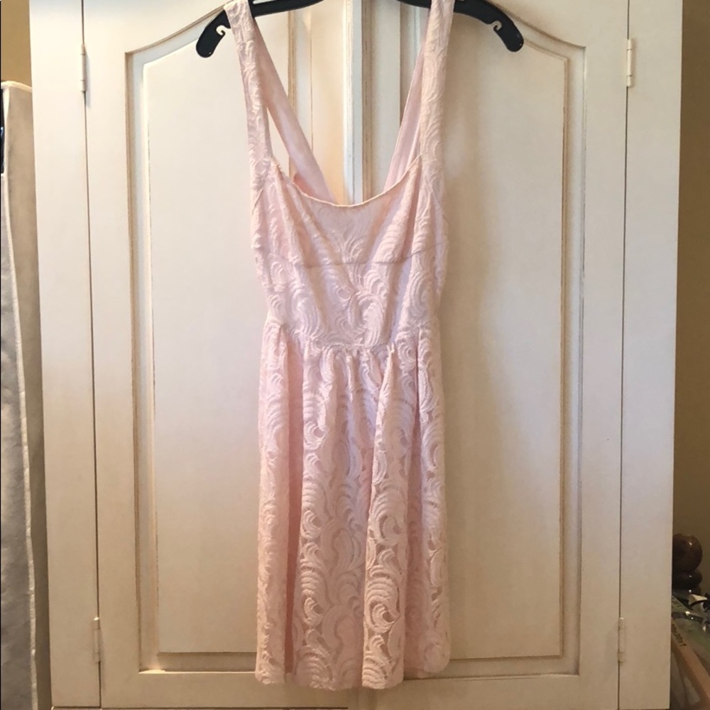 Pink rose dress